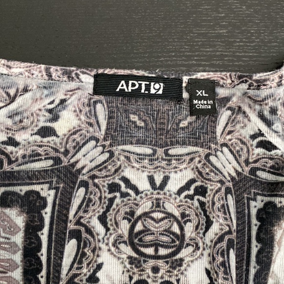 APT 9 Ladies Print Blouse with Lace Detail - XL - Picture 8 of 10